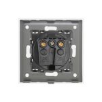 Priza Simpla LUXION cu rama din aluminiu