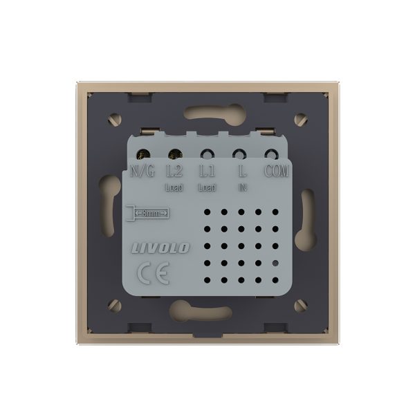 Priza USB-A + USB-C cu Rama Din Sticla LIVOLO – Serie Noua