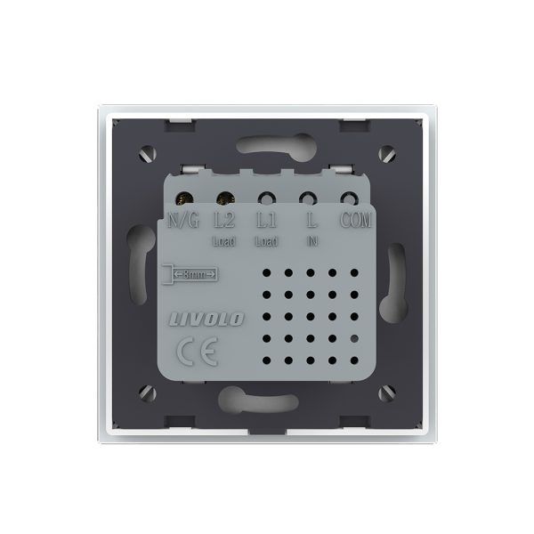 Priza USB-A + USB-C cu Rama Din Sticla LIVOLO – Serie Noua