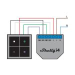 Releu inteligent Shelly Plus I4, Programari, Control aplicatie, 4 Canale