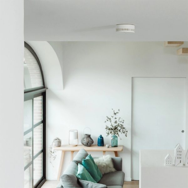 Senzor de fum Netatmo, Wireless, Volum 85 dB, Notificari aplicatie, Functionare fara Hub