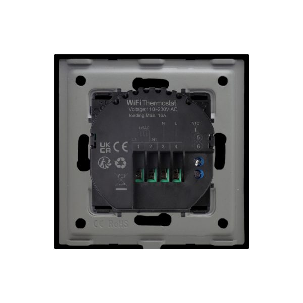Termostat Wi-Fi pentru incalzirea electrica LUXION cu Rama din Aluminiu