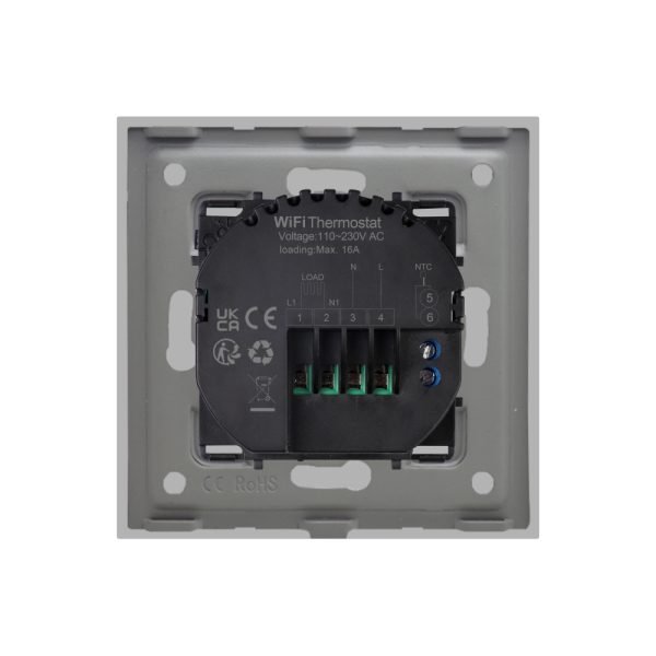 Termostat Wi-Fi pentru incalzirea electrica LUXION cu Rama din Sticla