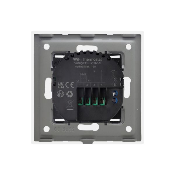Termostat Wi-Fi pentru incalzirea electrica LUXION cu Rama din Sticla