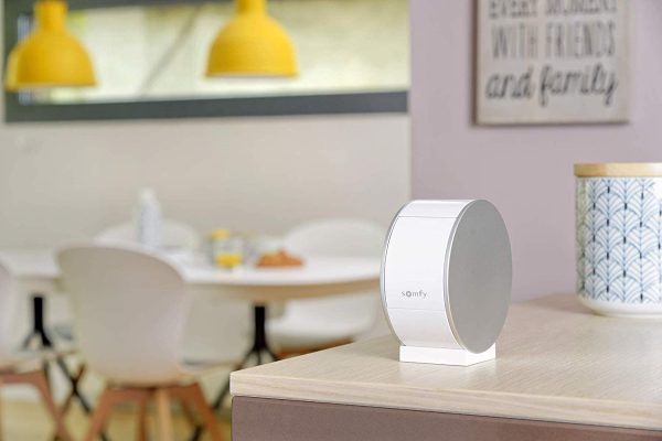 Camera Video HD de interior Somfy Protect, Vedere pe timp de noapte, Zoom de 8x, Compatibil cu TaHoma, Amazon Alexa, IFTTT si Works With Nest