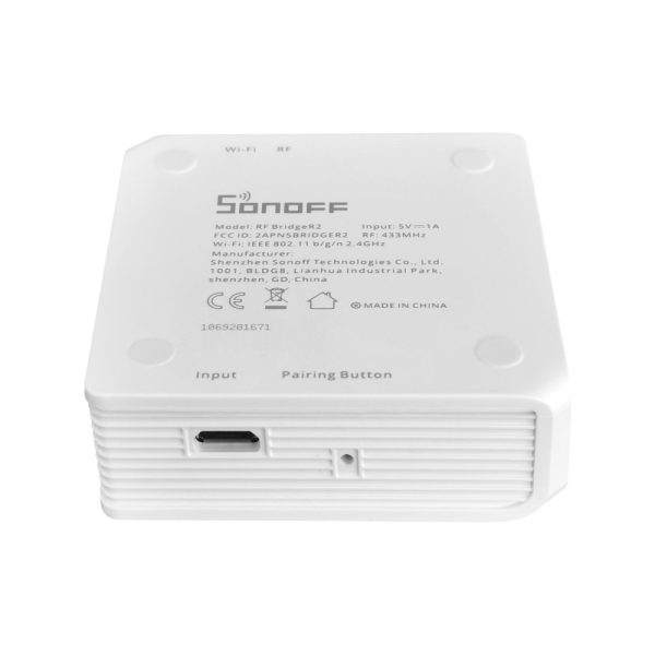 Hub inteligent Sonoff Bridge RF R2, Control aplicatie, 433 Mhz
