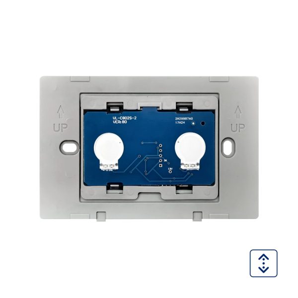 Intrerupator cu touch pentru draperie Livolo din sticla, Standard italian