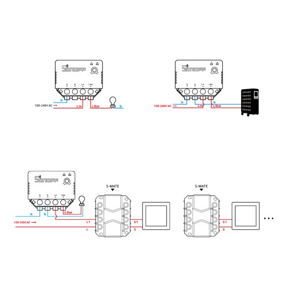 Releu inteligent Sonoff Mini R3, Automatizare dispozitive, Control vocal, Functie partajare
