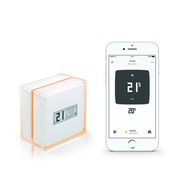 Termostat Wi-Fi inteligent Netatmo, Control de la distanta, Programare, Eficienta energetica