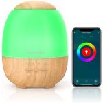 Umidificator cu ultrasunete si lampa LED, BlitzWolf BW-FUN3, Smart, Wi-Fi, 400mL, Compatibil cu Amazon Alexa si Google Assistant