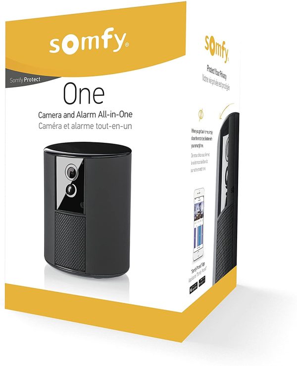 Camera de supraveghere Somfy One, Full HD, Alarma si Sirena, WiFi, Bluetooth 4.0, Detector de miscare