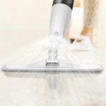 Mop cu pulverizator Deerma TB500, Alb, Laveta microfibra, Rotire 360°, Capacitate 0.35 L