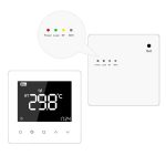 Termostat Luxion TP618RF cu receiver pentru centrala termica pe gaz sau electrica, Display LCD, Memorare