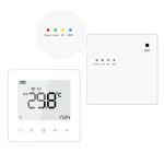 Termostat Wi-Fi Luxion TP608RFW cu receiver pentru centrala termica pe gaz sau electrica, Smart, Programari, Control aplicatie