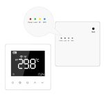 Termostat Wi-Fi Luxion TP618RFW cu receiver pentru centrala termica pe gaz sau electrica, Smart, Programari, Control aplicatie