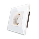 Priza inteligenta pentru perete LUXION Zigbee cu rama din sticla