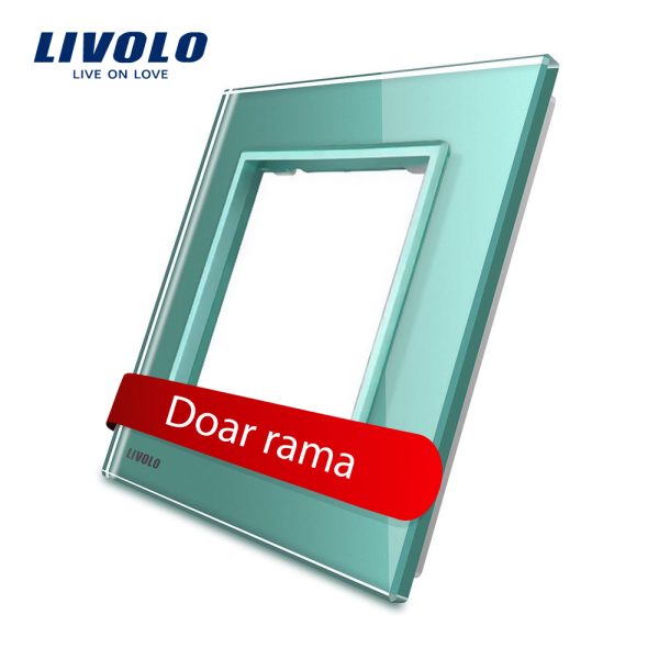 Rama priza simpla Livolo din sticla
