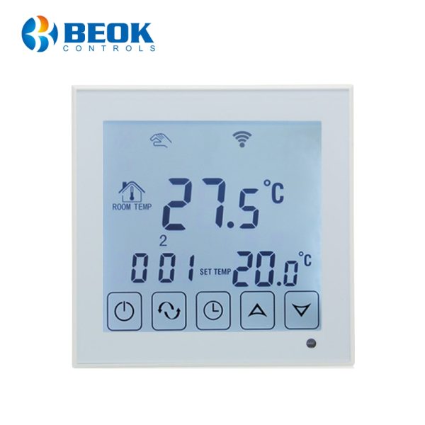 Termostat Wi-Fi pentru incalzirea electrica in pardoseala BeOk TDS23WIFI-EP, Tuya