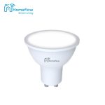 Bec inteligent LED Wireless Homeflow B-5002, GU10, 5W (35W), 300lm, dimabil, lumina calda/ rece, Control de pe telefonul mobil