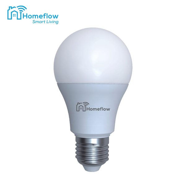 Bec inteligent LED Wireless Homeflow B-5011, E27, 9W (60W), 806lm, RGB, dimabil, Control de pe telefonul mobil
