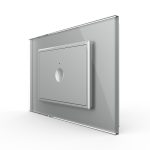 Intrerupator simplu cu touch Livolo cu rama din sticla, standard Italian – Serie noua