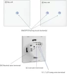 Intrerupator Simplu Wi-Fi cu Touch din Sticla Tellur, SS1N, 1 Port