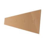 Panou 5 intrerupatoare simple cu touch Livolo din sticla