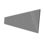 Panou 5 intrerupatoare simple cu touch Livolo din sticla