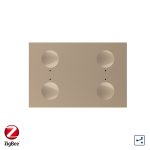 Modul intrerupator cvadruplu cap scara / cap cruce cu touch Livolo, protocol ZigBee, standard Italian, Serie noua