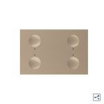 Modul intrerupator cvadruplu cap scara / cap cruce cu touch Livolo standard Italian, Serie noua