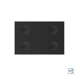 Modul intrerupator cvadruplu cap scara / cap cruce cu touch Livolo standard Italian, Serie noua