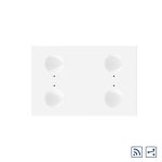 Modul intrerupator cvadruplu cap scara / cap cruce wireless cu touch Livolo standard Italian, Serie noua