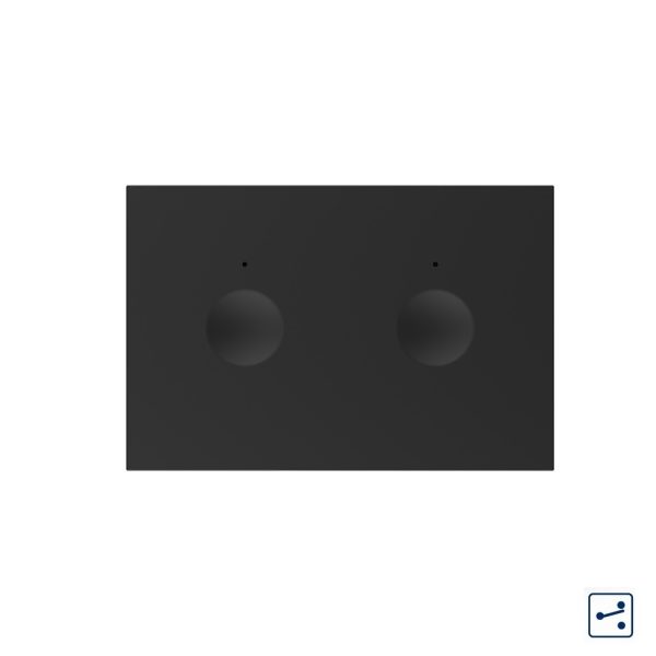 Modul intrerupator dublu cap scara / cap cruce cu touch Livolo standard Italian, Serie noua