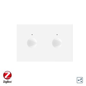 Modul intrerupator dublu cap scara / cruce cu touch Livolo standard Italian, protocol ZigBee, Serie noua