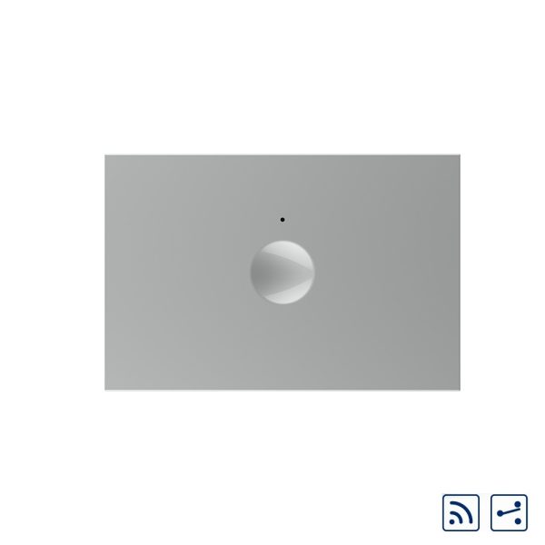 Modul intrerupator simplu cap scara / cap cruce wireless cu touch Livolo standard Italian, Serie noua