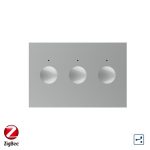 Modul intrerupator triplu cap scara / cap cruce cu touch Livolo, protocol ZigBee, standard Italian, Serie noua
