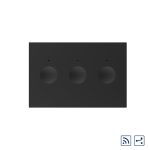 Modul intrerupator triplu cap scara / cap cruce wireless cu touch Livolo standard Italian, Serie noua
