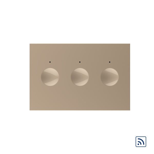 Modul intrerupator triplu wireless cu touch Livolo standard Italian, Serie noua