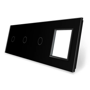 01-panou-3-intrerupatoare-simple-1-priza-negru