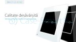 Panou intrerupator dublu cu touch Livolo din sticla – Seria R