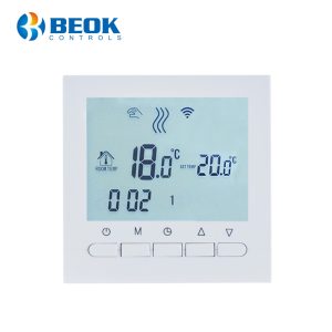 Termostat WiFi pentru centrala termica pe gaz si incalzire in pardoseala BeOk BOT-313WiFi