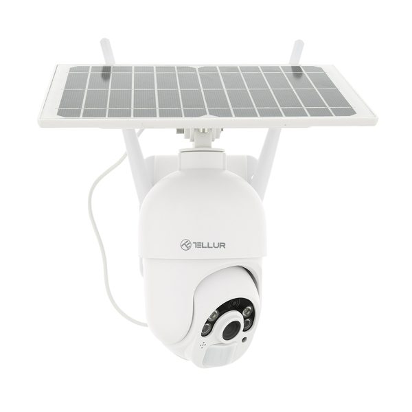 Camera smart cu incarcare solara Tellur, P&T, Wi-Fi, IR, Senzor miscare, 1080P