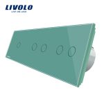 Intrerupator cu touch simplu+dublu+dublu LIVOLO din sticla