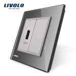 Priza USB Livolo cu rama din sticla