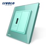 Priza USB Livolo cu rama din sticla