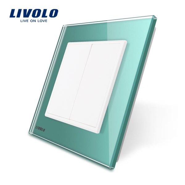 Priza blank/goala Livolo cu rama din sticla