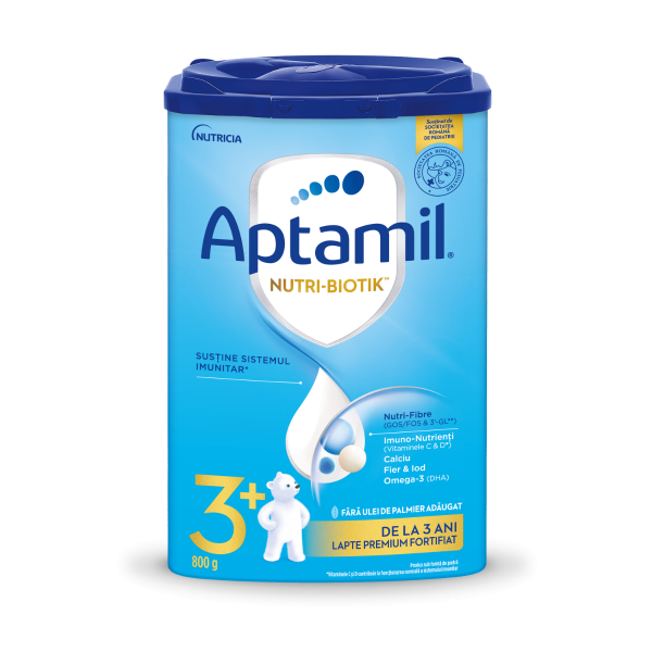 Lapte praf NUTRI-BIOTIK 3+ pentru 3+ ani, 800g, Aptamil