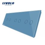 Panou intrerupator dublu+dublu+dublu cu touch Livolo din sticla