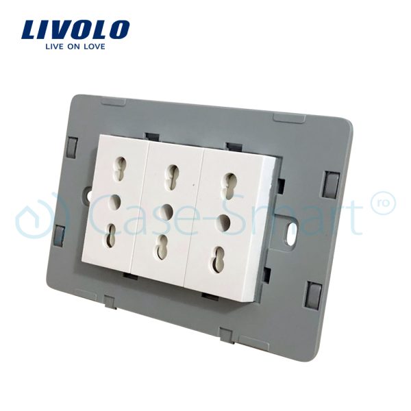 Modul priza tripla LIVOLO standard italian