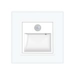 Lampa de veghe LED Livolo cu rama din sticla, Senzor miscare incorporat